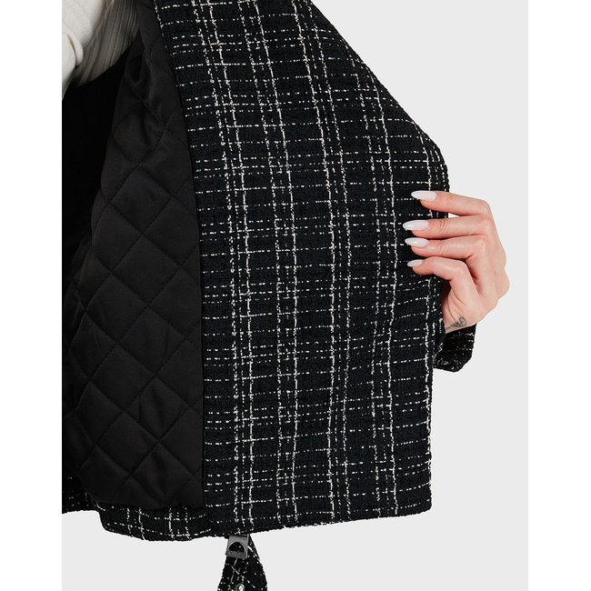 Product GUESS SANDRA TWEED BIKER ΜΠΟΥΦΑΝ ΓΥΝΑΙΚΕΙΟ base image