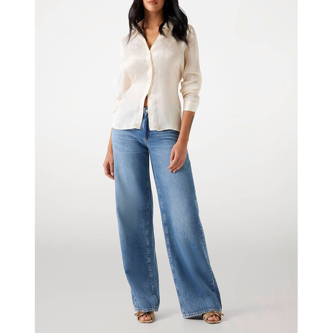 Product GUESS LS MARTHE LOGO SHIRT WOMEN base image