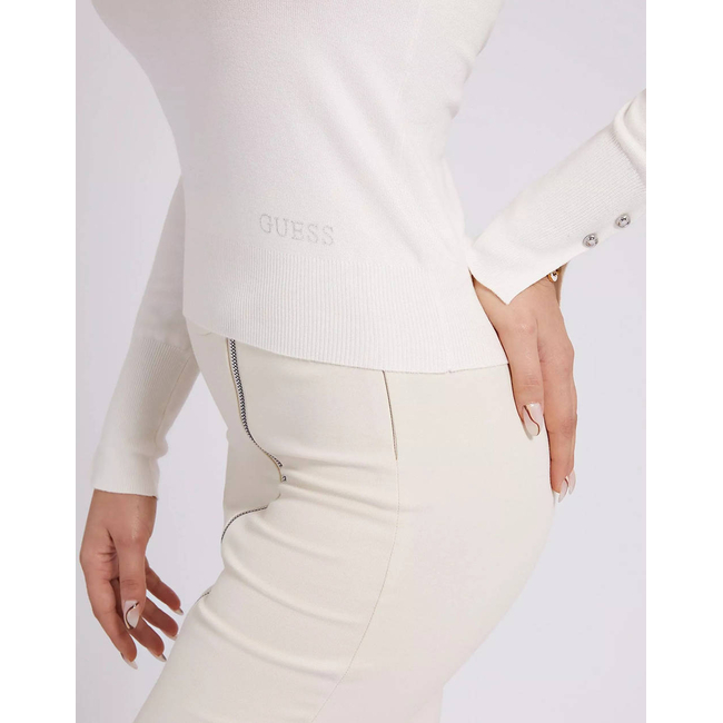 Product GUESS ELINOR RN LS SWTR ΠΛΕΚΤΟ ΓΥΝΑΙΚΕΙΟ base image