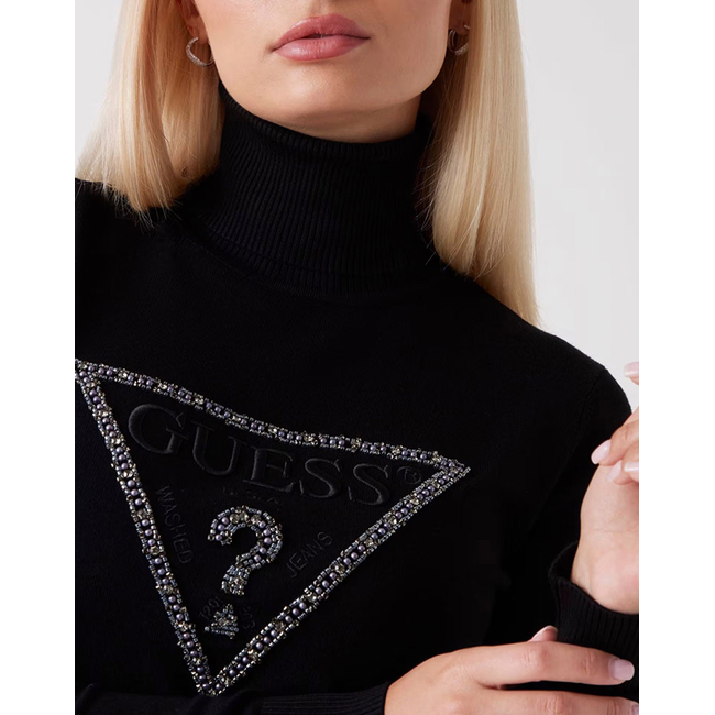 Product GUESS LS TN MELANIE TRIANGLE LOGO SW ΠΛΕΚΤΟ ΓΥΝΑΙΚΕΙΟ base image