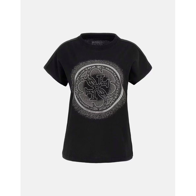 Product GUESS CN SS 4G SHADED HOTFIX WOMEN'S T-SHIRT base image