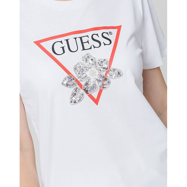 Product GUESS SS FLOWER BLING EASY TEE ΜΠΛΟΥΖΑ ΓΥΝΑΙΚΕΙΟ base image