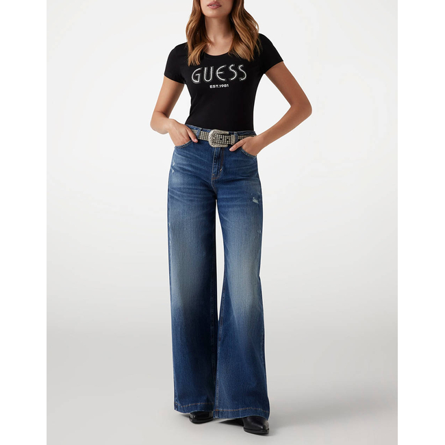 Product GUESS CN SS GUESS LOGO TEE WOMEN'S T-SHIRT base image