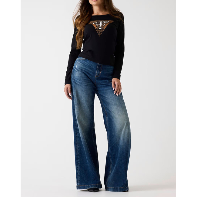 Product GUESS LS CN LEO TRIANGLE TEE ΜΠΛΟΥΖΑ ΓΥΝΑΙΚΕΙΟ base image