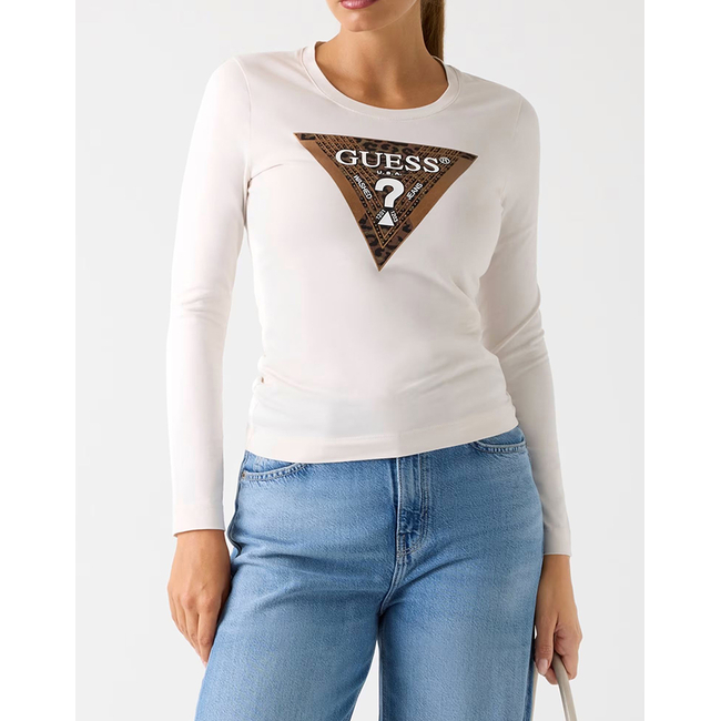 Product GUESS LS CN LEO TRIANGLE TEE ΜΠΛΟΥΖΑ ΓΥΝΑΙΚΕΙΟ base image