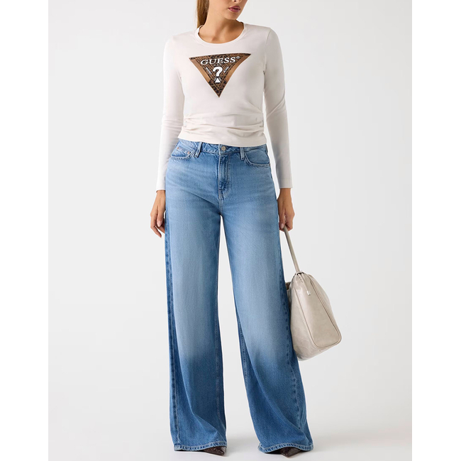Product GUESS LS CN LEO TRIANGLE TEE ΜΠΛΟΥΖΑ ΓΥΝΑΙΚΕΙΟ base image