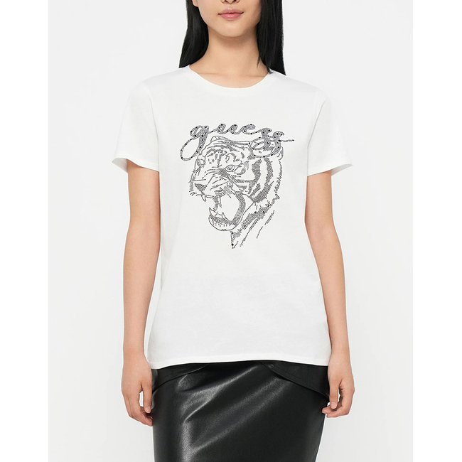 Product GUESS SS GUESS TIGER FACE EASY TEE ΜΠΛΟΥΖΑ ΓΥΝΑΙΚΕΙΟ base image