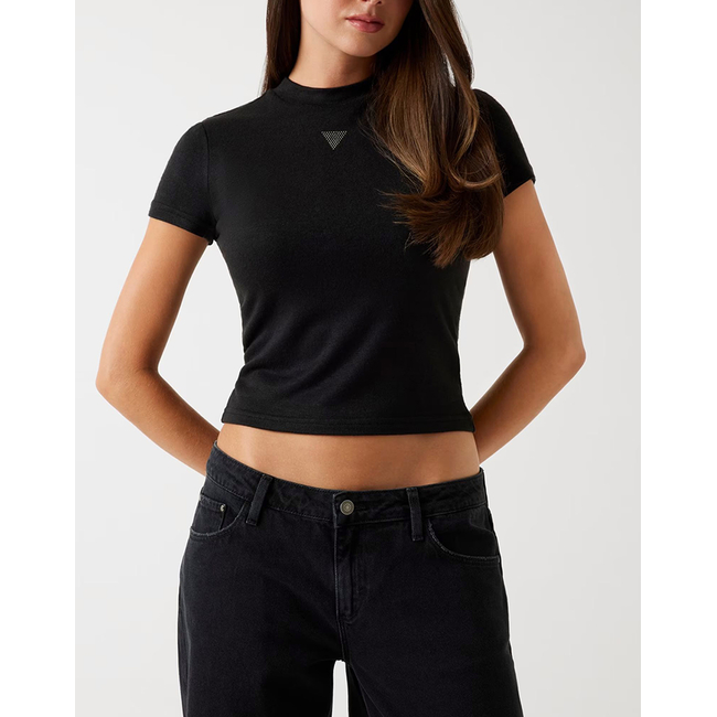 Product GUESS SS ANITA MOCK NK TOP ΜΠΛΟΥΖΑ ΓΥΝΑΙΚΕΙΟ base image
