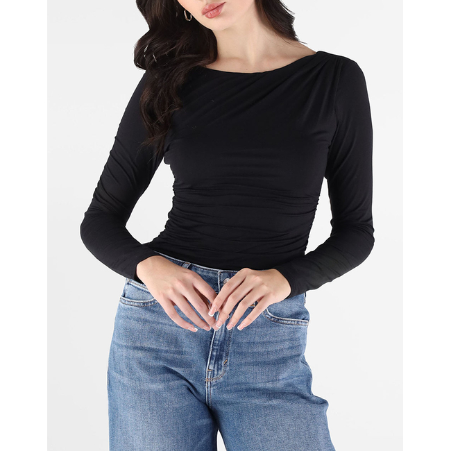 Product GUESS LS SHIRRING MAISIE TOP ΜΠΛΟΥΖΑ ΓΥΝΑΙΚΕΙΟ base image