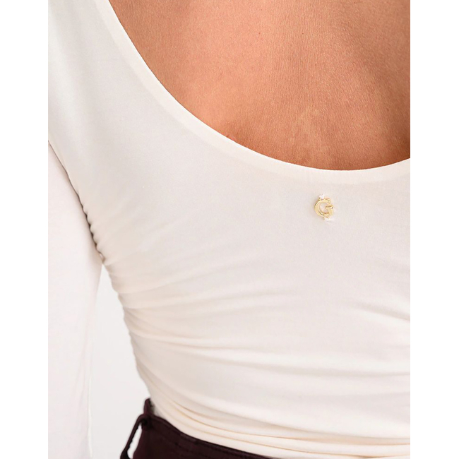 Product GUESS LS SHIRRING MAISIE TOP ΜΠΛΟΥΖΑ ΓΥΝΑΙΚΕΙΟ base image