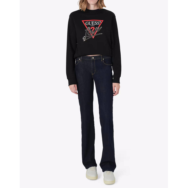 Product GUESS CN STUDDED LOVE SWEATSHIRT WOMEN base image