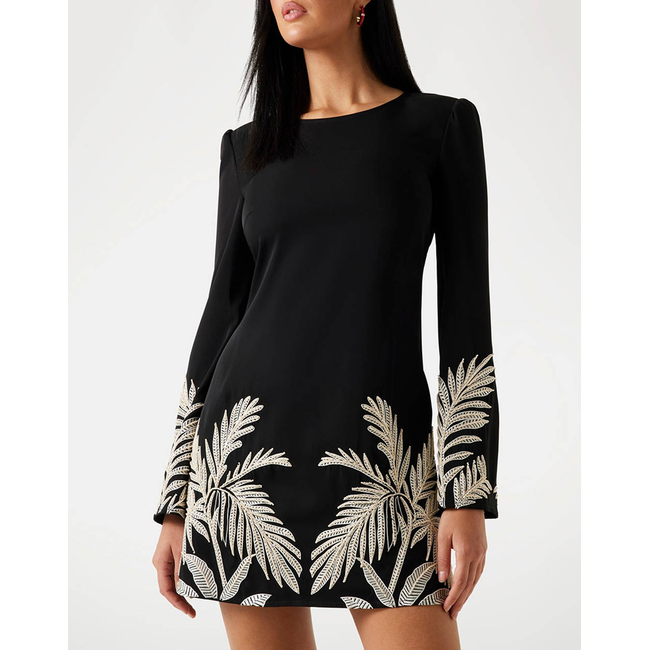 Product GUESS LS ANGELE PLACED MINI DRESS WOMEN base image
