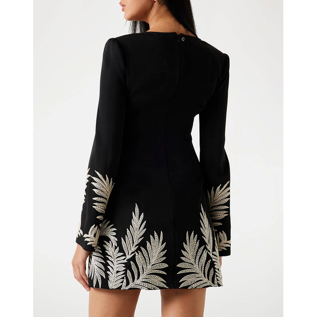 Product GUESS LS ANGELE PLACED MINI DRESS WOMEN base image