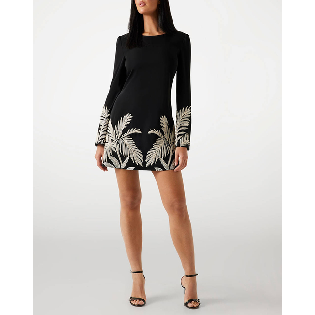 Product GUESS LS ANGELE PLACED MINI DRESS WOMEN base image