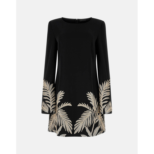 Product GUESS LS ANGELE PLACED MINI DRESS WOMEN base image