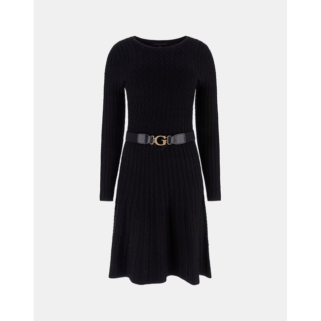 Product GUESS LS CN CABLE BELTED HANA DRESS ΦΟΡΕΜΑ ΓΥΝΑΙΚΕΙΟ base image
