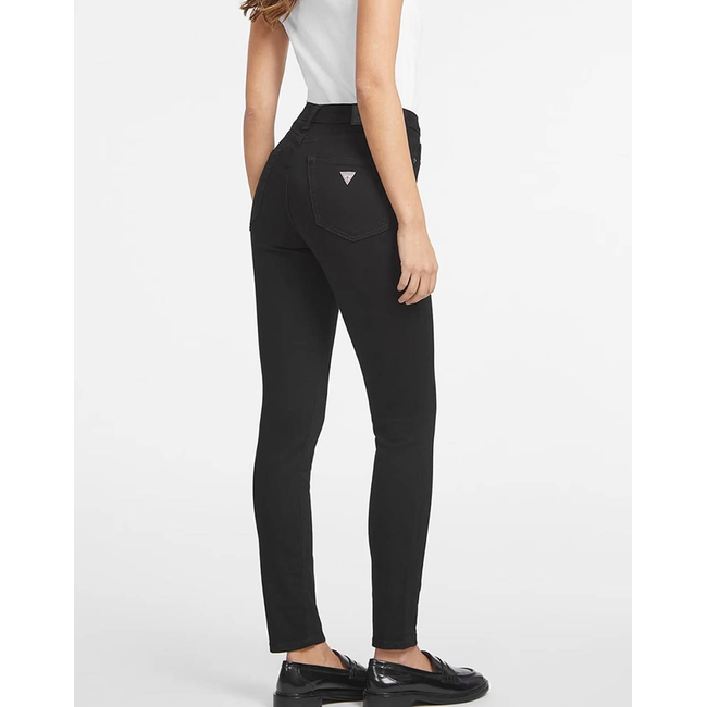 Product GUESS JEANS GJ G05 HIGH RISE SKI - ECO RECY CO HAJAR SS BLACK WOMEN'S PANTS base image