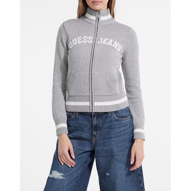 Product GUESS JEANS GJ LS ZIPPED INTARSIA SWTR KNIT WOMEN base image
