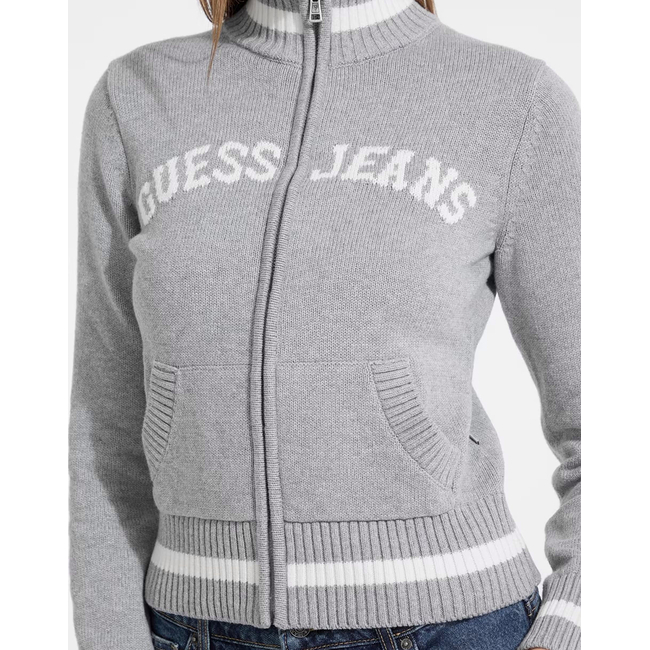 Product GUESS JEANS GJ LS ZIPPED INTARSIA SWTR KNIT WOMEN base image