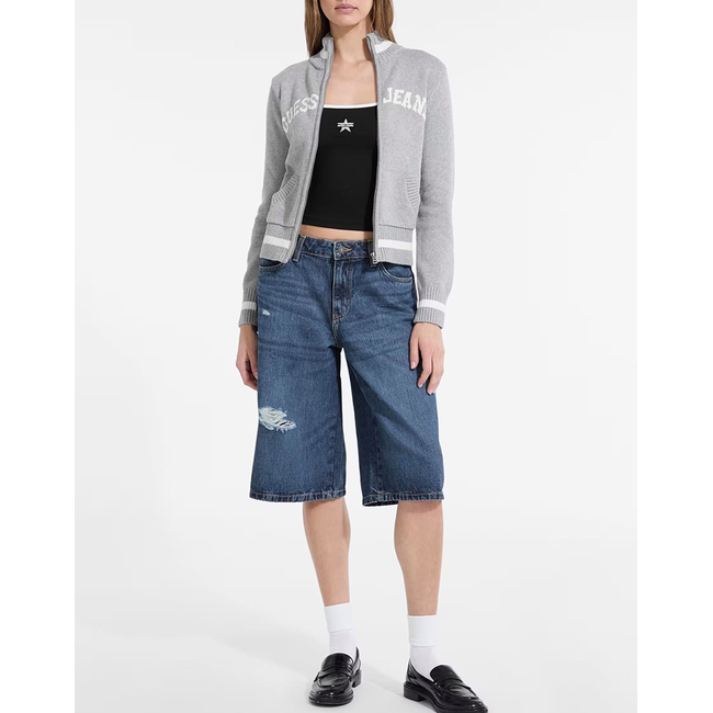 Product GUESS JEANS GJ LS ZIPPED INTARSIA SWTR KNIT WOMEN base image