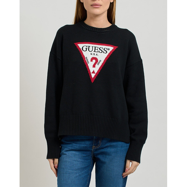 Product GUESS JEANS GJ LS CN BIG TRIANGLE SWTR ΜΠΛΟΥΖΑ ΓΥΝΑΙΚΕΙΟ base image