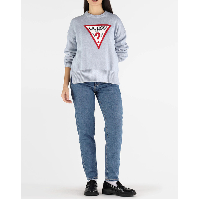 Product GUESS JEANS GJ LS CN BIG TRIANGLE SWTR ΜΠΛΟΥΖΑ ΓΥΝΑΙΚΕΙΟ base image