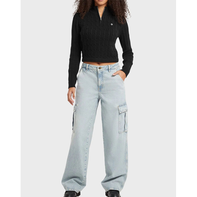 Product GUESS JEANS GJ LS HALF ZIP CABLE SWTR ΠΛΕΚΤΟ ΓΥΝΑΙΚΕΙΟ base image