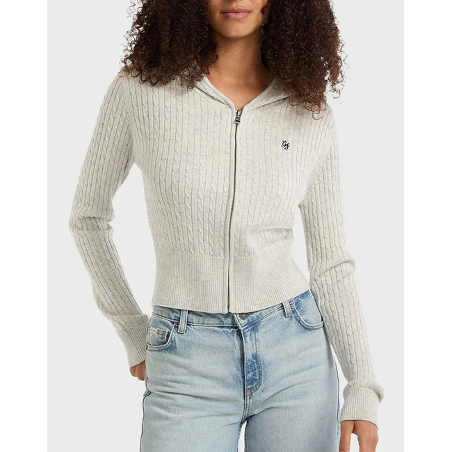 Product GUESS JEANS GJ LS CABLE HOODIE CARDI ΠΛΕΚΤΟ ΓΥΝΑΙΚΕΙΟ base image