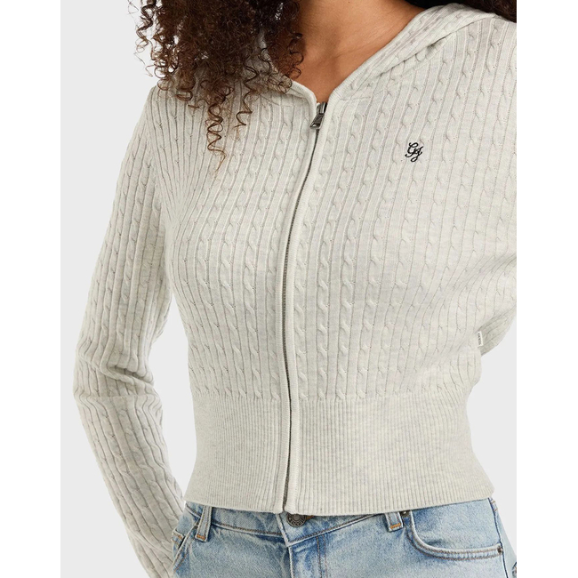 Product GUESS JEANS GJ LS CABLE HOODIE CARDI ΠΛΕΚΤΟ ΓΥΝΑΙΚΕΙΟ base image