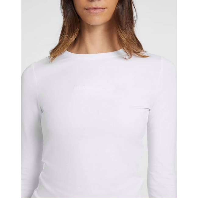 Product GUESS JEANS GJ LS CN SLIM LOGO EMB TEE WOMEN'S T-SHIRT base image