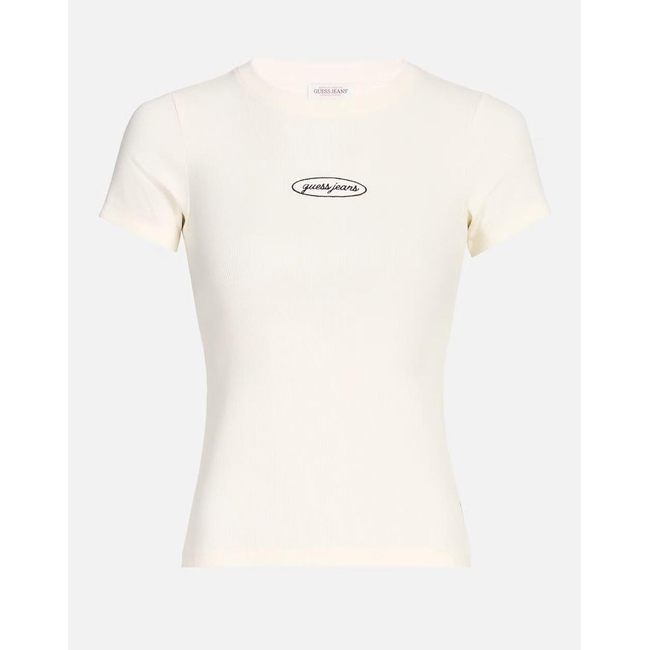 Product GUESS JEANS GJ SS CN EMBRO SLIM TOP WOMEN'S T-SHIRT base image