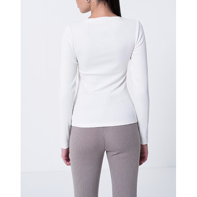 Product GUESS JEANS GJ LS CN EMBRO SLIM TOP WOMEN'S T-SHIRT base image