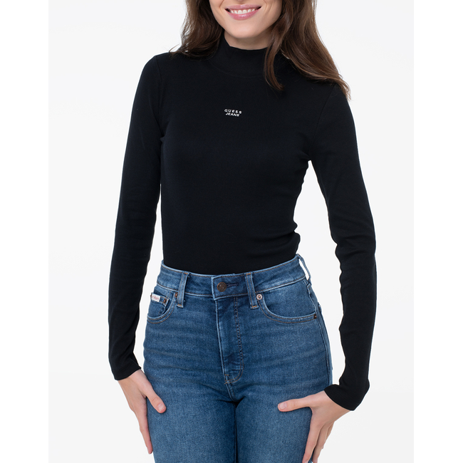Product GUESS JEANS GJ LS MOCK NECK EMBRO SLIM TOP WOMEN base image
