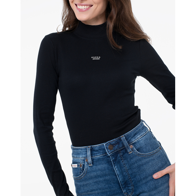 Product GUESS JEANS GJ LS MOCK NECK EMBRO SLIM TOP WOMEN base image