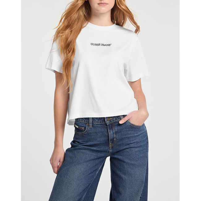 Product GUESS JEANS GJ SS CN BOXY EMBRO LOGO TEE WOMEN'S T-SHIRT base image