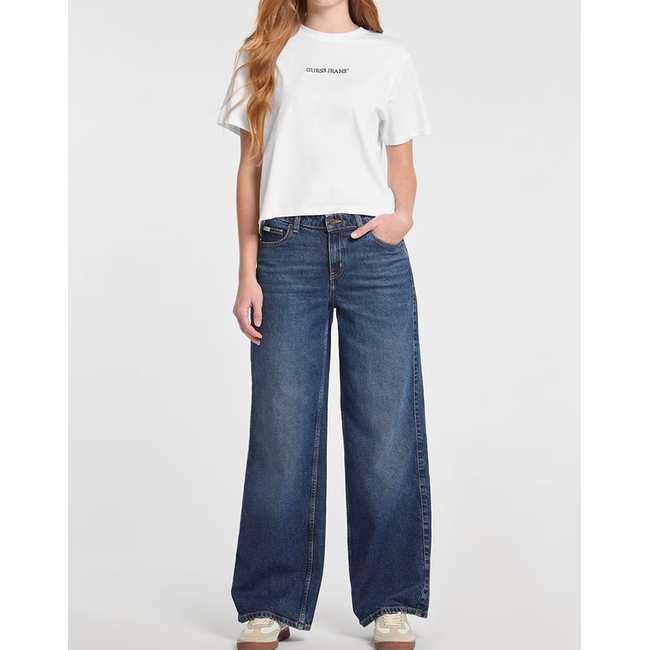 Product GUESS JEANS GJ SS CN BOXY EMBRO LOGO TEE WOMEN'S T-SHIRT base image