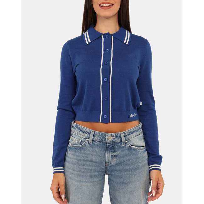 Product GUESS JEANS GJ LS POLO GUESS J EMB SWTR WOMEN'S JACKET base image