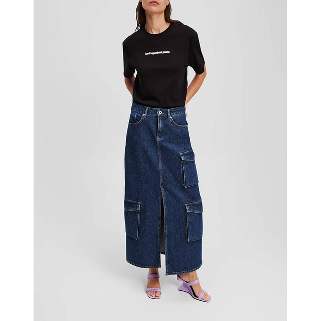 Product KARL LAGERFELD JEANS KLJ REG BLUR LOGO TEE base image