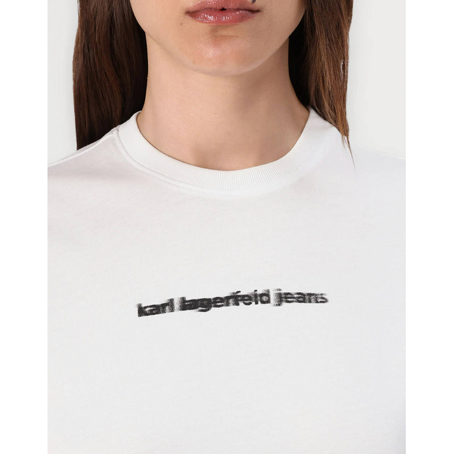 Product KARL LAGERFELD JEANS KLJ REG BLUR LOGO TEE base image