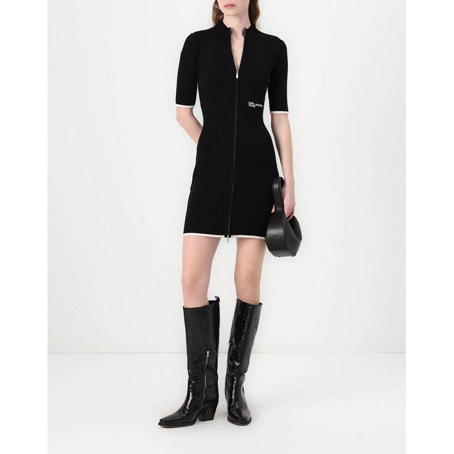 Product KARL LAGERFELD JEANS KLJ SS KNIT ZIP DRESS base image