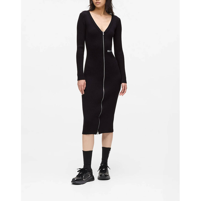 Product KARL LAGERFELD JEANS KLJ ZIP MIDI KNIT DRESS base image