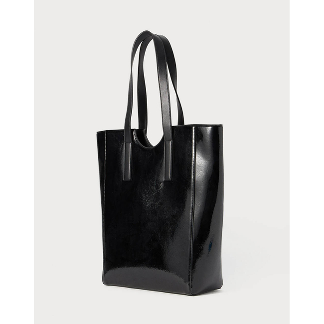 Product KARL LAGERFELD JEANS KLJ METAL LOGO TOTE SHINY (Dimensions: 29.5 x 41 x 13cm.) base image