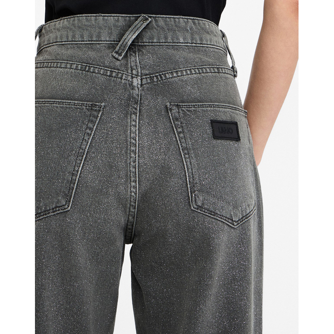 Product LIU JO BLACK_UF5D27_PANT.STRAIGHT FIT HW PANTS WOMEN base image