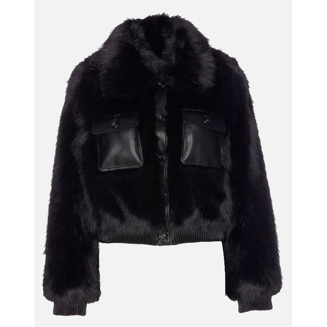 Product LIU JO BLACK_CF5C21_BLOUSON C/ DETTAGLIO ΜΠΟΥΦΑΝ ΓΥΝΑΙΚΕΙΟ base image