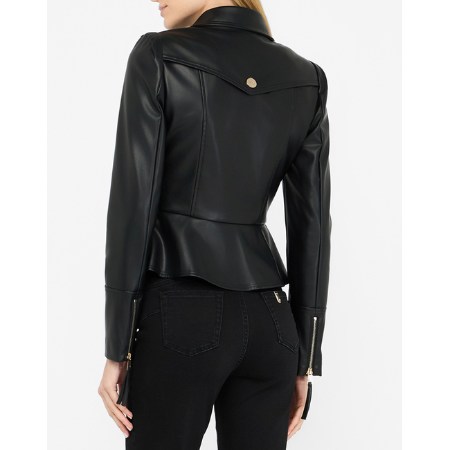 Product LIU JO BLACK_CF5C25_GIACCA SLIM FIT LEATHER JACKET WOMEN base image