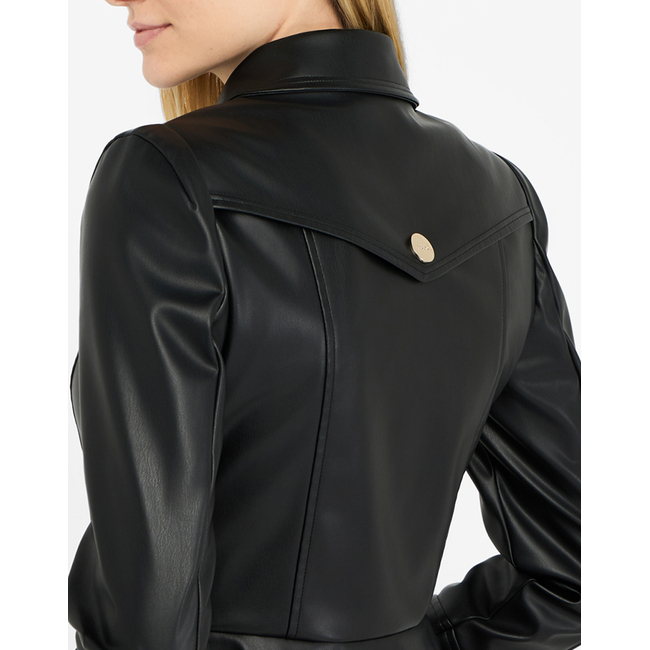 Product LIU JO BLACK_CF5C25_GIACCA SLIM FIT LEATHER JACKET WOMEN base image