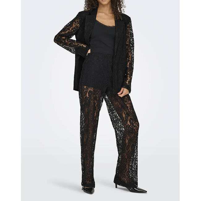 Product ONLY ONLEMIA KARO MW LACE STR PANT WVN base image