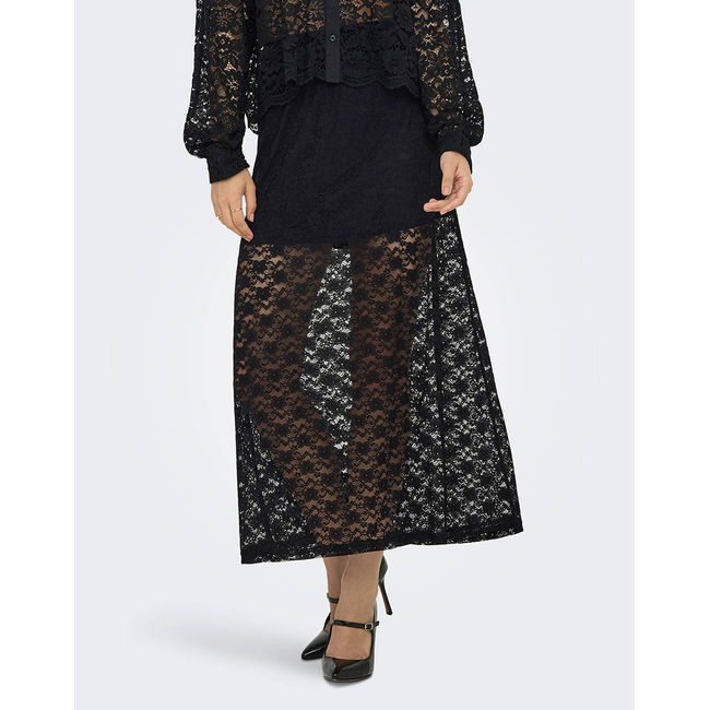 Product ONLY ONLCHIGO CALI LIFE LACE ANKLE SKIRT WVN base image