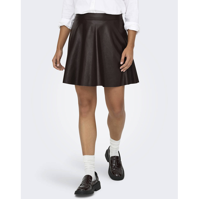 Product ONLY ONLUNA FAUX LEATHER FLARED SKIRT OTW base image