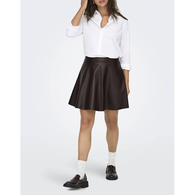 Product ONLY ONLUNA FAUX LEATHER FLARED SKIRT OTW base image